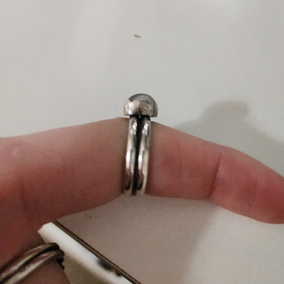 Silver Moonstone Ring - Picture 5 of 6